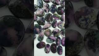 Purple moss agate from indonesia