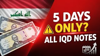 Iraqi Dinar 2026 🚨 5 Day FULL Exchange Window for ALL Notes IQD Update Today