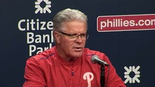 PIT@PHI: Mackanin on late inning loss to the Pirates