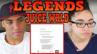 MY DAD REACTS Juice WRLD - "Legends" REACTION (Official Audio)