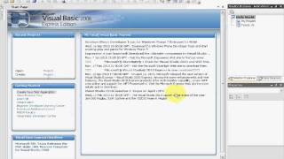 Visual Basic 2008 First Lesson - Hello World