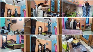 🙆‍♀️थोड़ी सी मेहनत लगी पर आखिर 🏡घर चमक ही गया 🌺my daily morning cleaning vlog