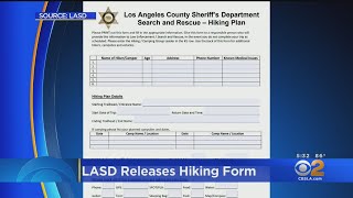 LASD Releases Hiking Form To Help Keep People From Getting Lost