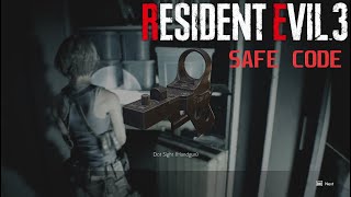 SAFE CODE BOX / CODE BRANKAS RESIDENT EVIL 3