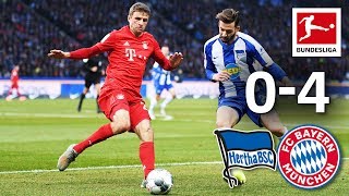 Hertha Berlin vs. FC Bayern | 0-4 | Lewandowski, Thiago, Müller & Perisic Score