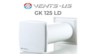 VENTS-US GK 125 LD Wall-Through Ventilation Fan