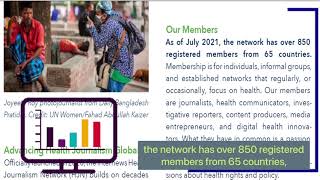 Internews' Health Journalism Network - Update from Farah Adnan in English