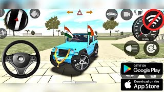 Dollar (song) Modified Mahindra blue Thar👿 || Indian cars simulator 3d || android gameplay #10 #thar