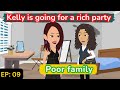 Poor family Episode 09 | English Story | English Conversation | Learn English with Kevin