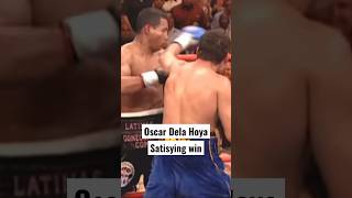 Dela Hoya v Mayorga (Satisying knockout win) #boxing #oscardelahoya #mayorga #shorts