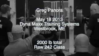 Greg Panora 2000 lb raw total @ 242