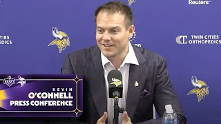 Kevin O'Connell Talks About Drafting J.J. McCarthy & Dallas Turner In Round 1 of