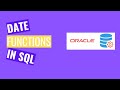 SQL Date Functions months_between(), add_months(), next_day(), last_day() (2020)