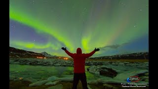 วิดีโอแสงเหนือ Real Time Video of Aurora Borealis