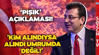 Ekrem İmamoğlu'ndan Çok Konuşulacak Dava ve 'Pışık' Açıklaması! 'Trajikomik Bir Hale Geldi'