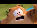 garfield and jinx clash on the train the garfield movie