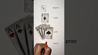 how to draw playing cards 😳😱🔥 #shorts #art #drawing #viral #playingcards