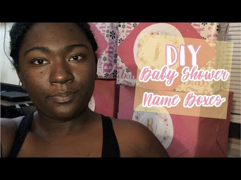 DIY BABY SHOWER NAME BOXES || Raising The Lee's Vlogs DIY BABY SHOWER NAME BOXES || Raising The Lee's Vlogs