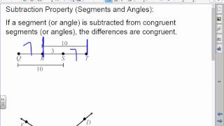 Honors Geometry: 2-5: Addition and Subtraction Properties