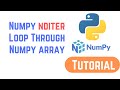 Python NumPy Tutorial For Beginners - Numpy nditer | Loop Through Numpy array