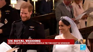 UK Royal Wedding: Prince Harry and Meghan Markle say "I will" to each other