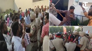 Jalandhar: Lathi charge on teachers outside residence of minister Pargat Singh