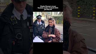 Phoebe Plummer arrested for Burglary | London | 5 March 2024 | Just Stop Oil #shorts