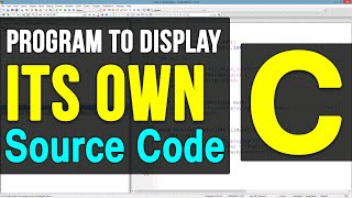 C Programming Exercise - Program to Display Its Own Source Code as Output