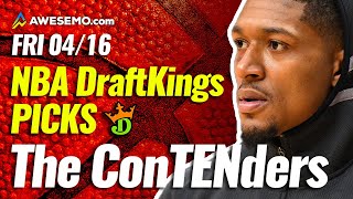 DRAFTKINGS NBA DFS PICKS TODAY | Top 10 ConTENders Fri 4/16 | NBA DFS Simulations