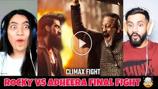 KGF 2 Rocky and Adheera Final Battle | Climax Full Fight Scene Reaction