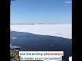 Ice Tsunami documented in Russia