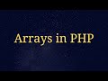 Arrays in PHP | zerotocoding