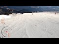 5k skiing anzère la combe and les grillesses red with ski bunny valais switzerland gopro hero9