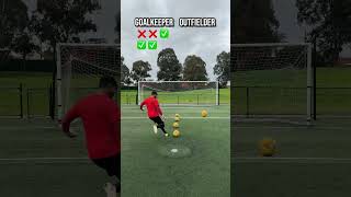 GK vs Outfielder Crossbar Challenge 🔥