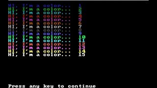 QBasic - Colors