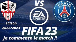 Ajaccio vs PSG 12ème journée de ligue 1 2022/2023 / FIFA 23 PS5