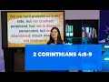 2 Corinthians 4:8‭-‬9 | Jesus Revival Church | Jezreel Faith Manugue Romulo