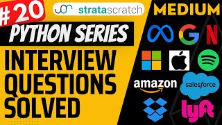 AMAZON Interview Question Explained - Python Data Science | "Finding User Purchases" | EDS