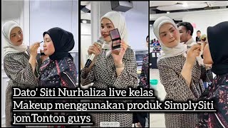 Dato' Siti Nurhaliza live  kelas makeup menggunakan produk SimplySiti jomTonton guys best