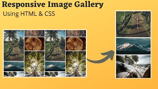 How To Create Responsive Image Gallery Using HTML and CSS | CSS Grid