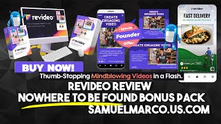 ReVideo Review & Bonus Offer - Watch ReVideo Review & Get NoWhere To Be Found Bonuses