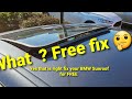 How to fix stuck BMW Sunroof for FREE