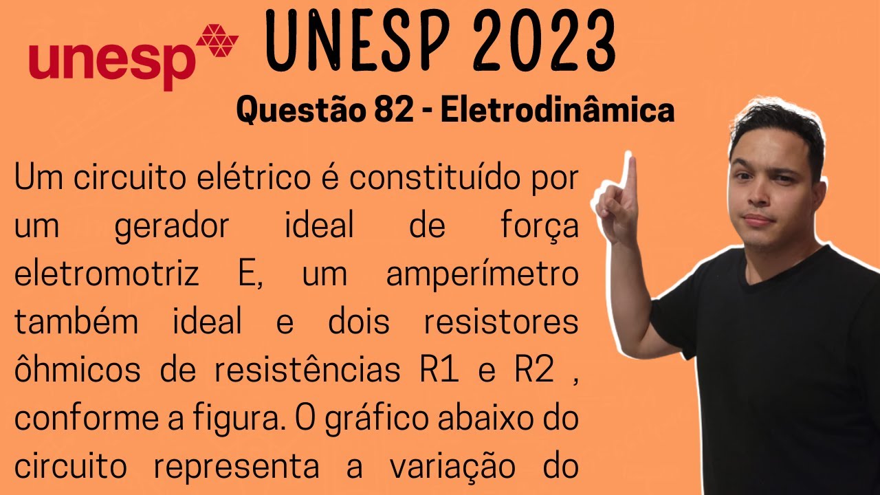 UNESP 2023 - Um Circuito Elétrico é Constituído Por Um Gerador Ideal De ...