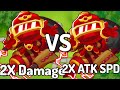 X2 Damage Ray of Doom VS. X2 Attack Speed Ray of Doom