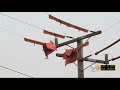 pg u0026e crews replace power poles in berkeley hills