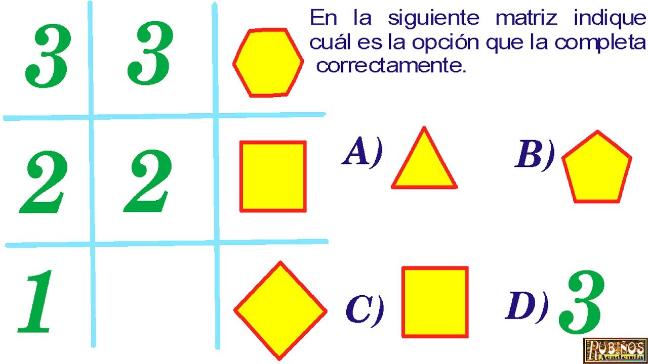 Razonamiento Abstracto Pregunta Resuelta De Examen De Admisión A La ...