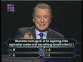 bernie cullen s million dollar question who wants to be a millionaire classic format