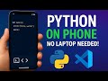 Python on Phone/Android 2025 📱 | No Laptop Needed – VS Code Mobile & Coding Apps Guide for Beginners