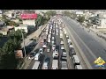 exclusive drone footage of pti rallies long march haqeeqi azadi march breaking news pakistan