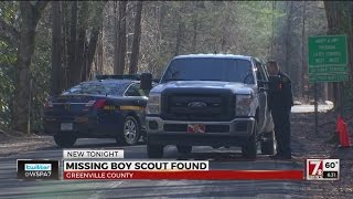 Missing Boy Scout found safe in Greenville Co.